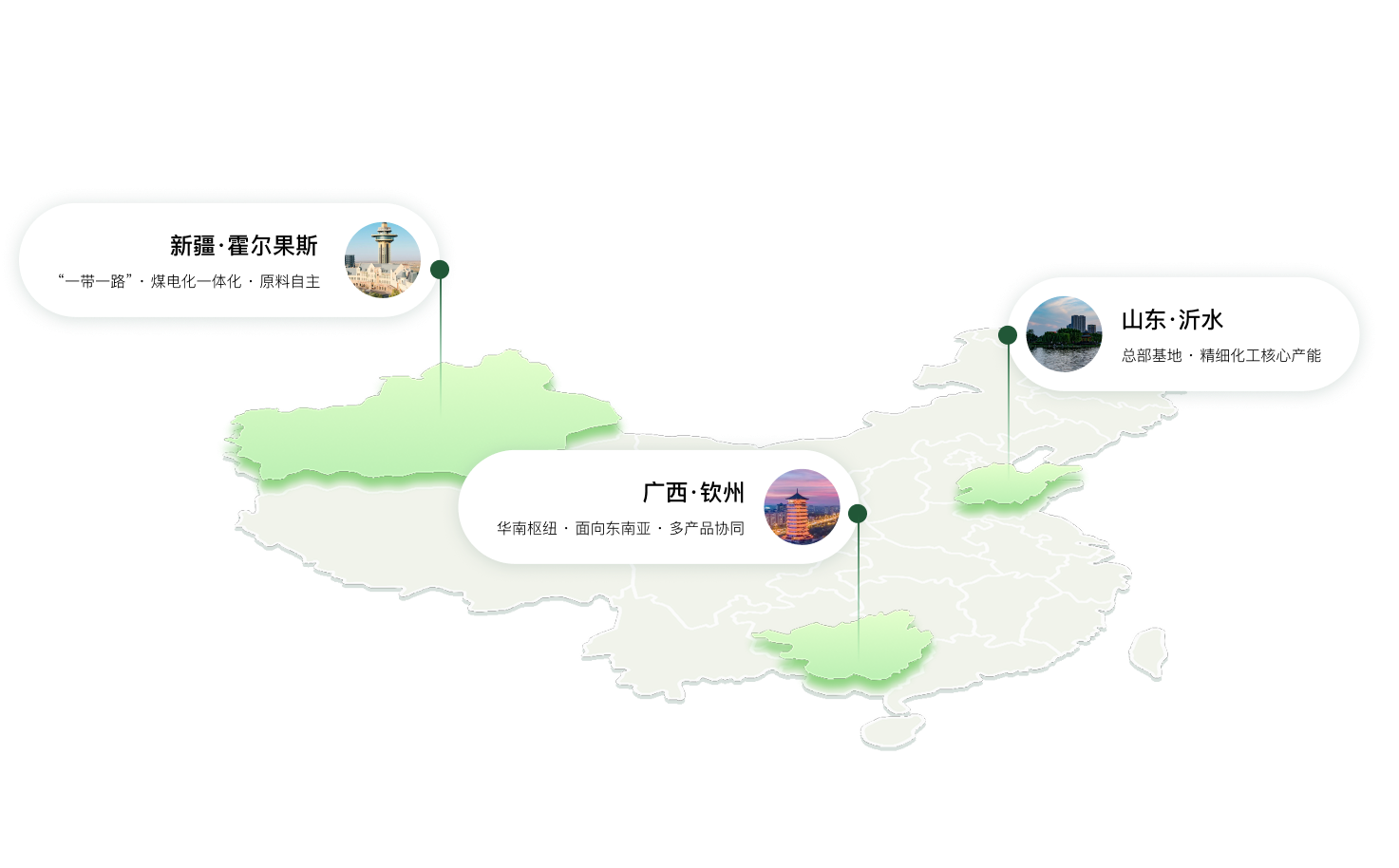 泓达集团中国基地网络分布图