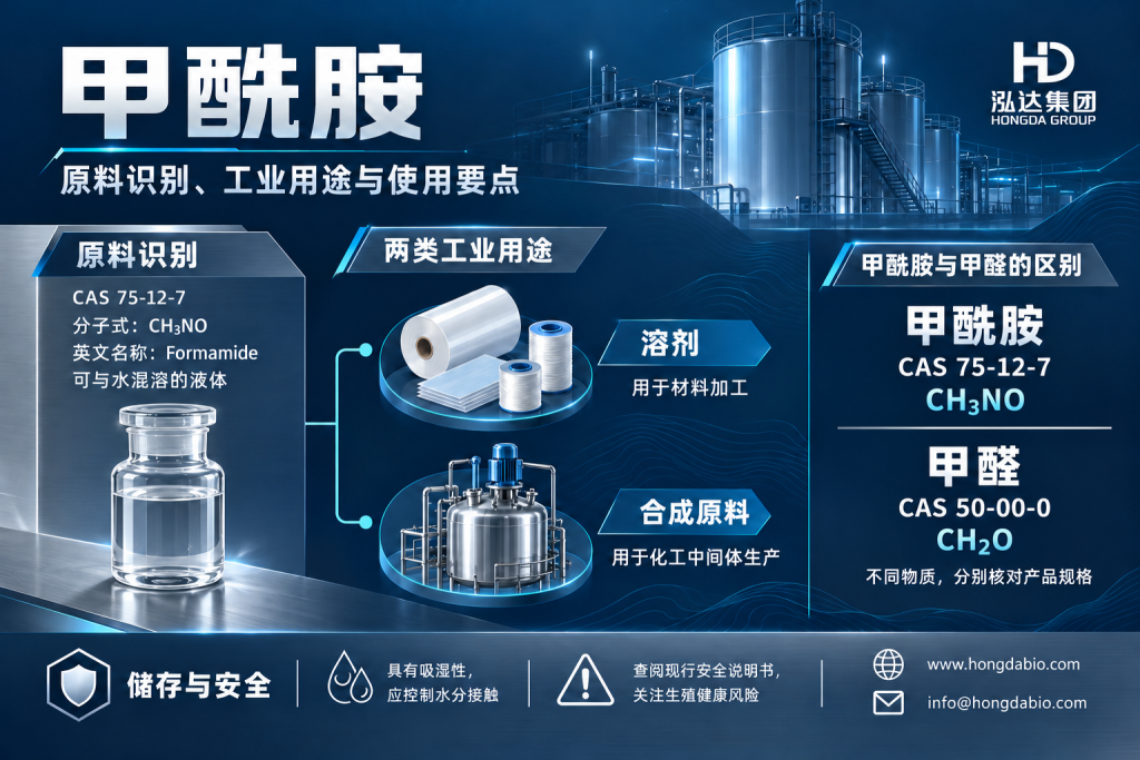 甲酰胺:用途、CAS号及与甲醛的区别