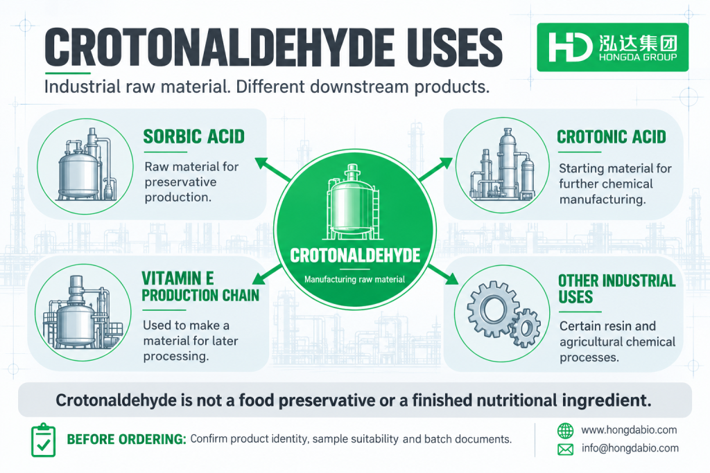 Crotonaldehyde Uses: Sorbic Acid Production & Industrial Applications