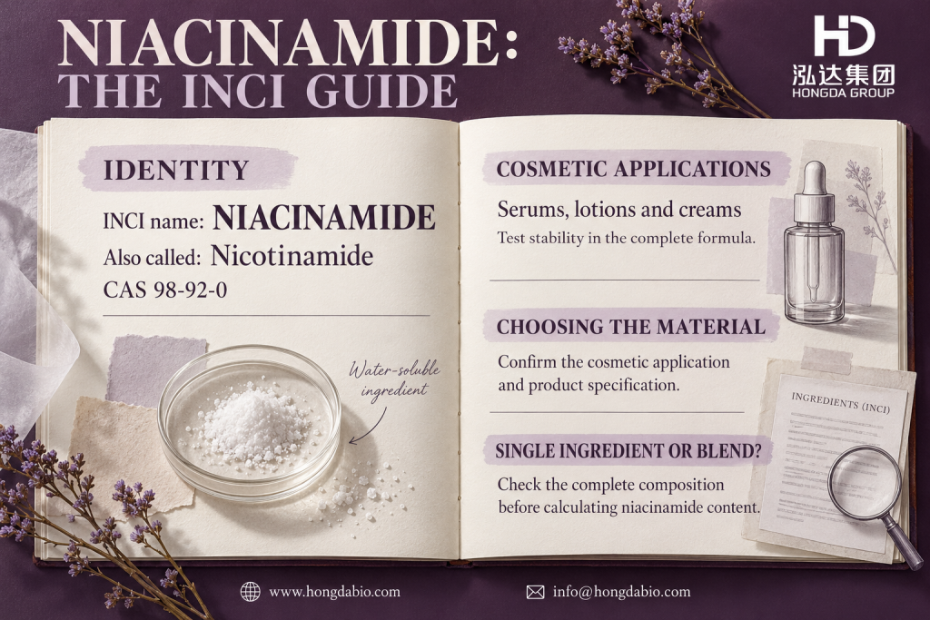 Niacinamide INCI Name, CAS Number & Cosmetic Uses